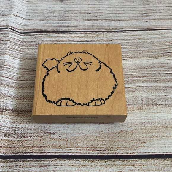 Eureka Stamps Art Eureka Stamps Cling Rubber Stamp Vintage Fat Cat